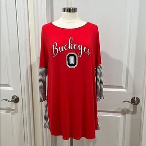 New! Gameday Couture Ohio State Buckeyes OSU Tunic‎ Shirt NWT  GO BUCKS!